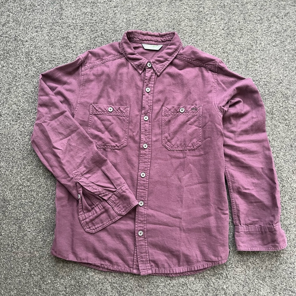 Stio Men's Casual Button Down Shirt in Mauve